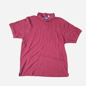 Red and White Geofrey Beene polo‎ size XL